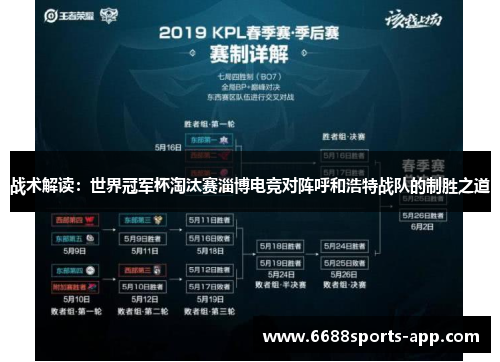 战术解读：世界冠军杯淘汰赛淄博电竞对阵呼和浩特战队的制胜之道